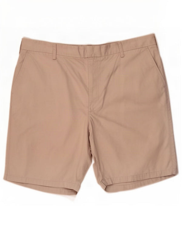 Marks & Spencer - Pantalones cortos chinos para hombre, color azul, W42, 2XL, algodón beige