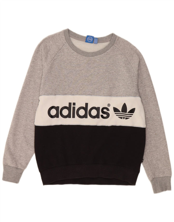 ADIDAS Sudadera gráfica para mujer Jumper UK 10 Small Multicolor