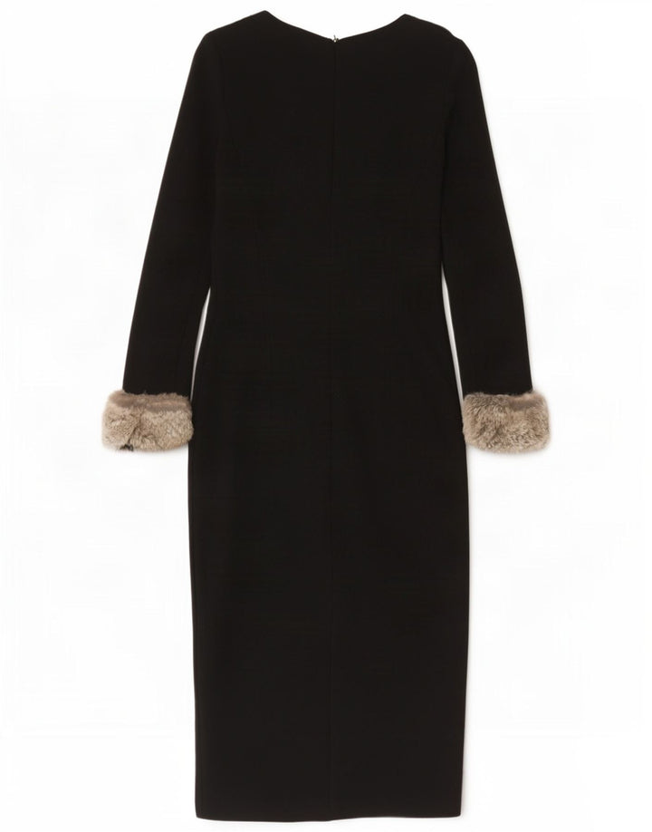 Luisa Spagnoli Vestido tubo de manga larga para mujer IT 42 Medium Black