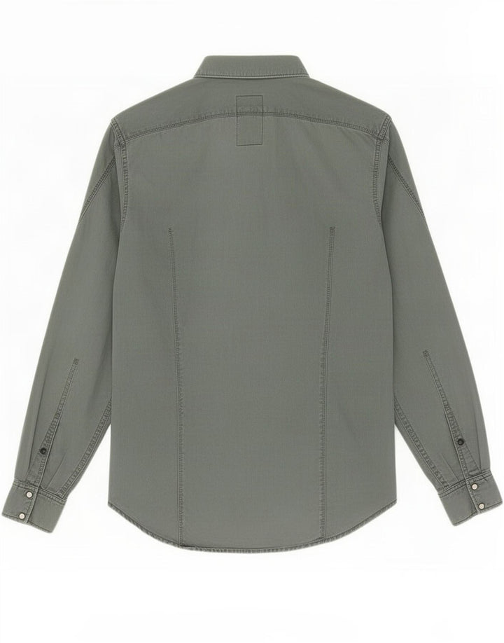 Camisa G-Star Hombre Algodón Verde Medio