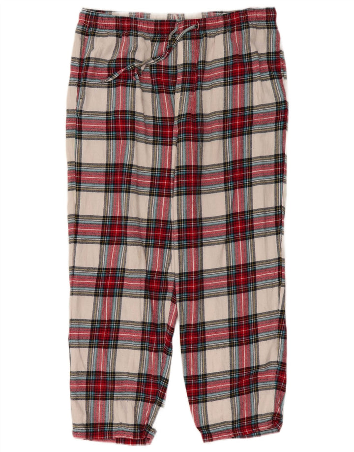 Marks & Spencer - Pantalón chino para mujer, talla grande, W34 L26, cuadros multicolor