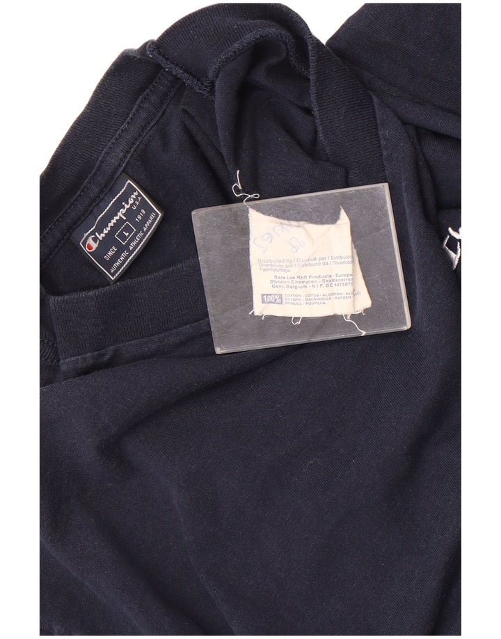Champion Camiseta para hombre Top Large Azul Marino Algodón