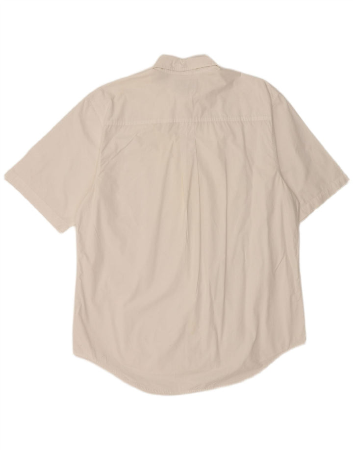 Camisa Timberland Hombre Manga Corta Algodón Blanco Mediano