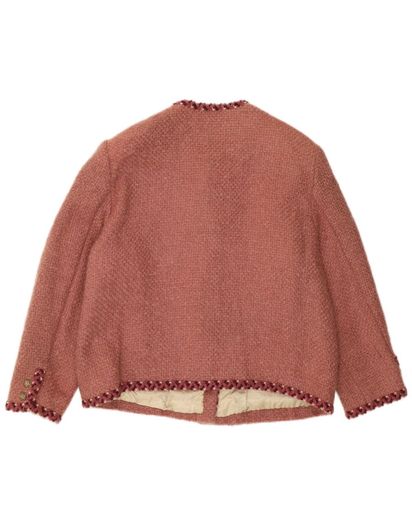 Vintage Womens 5 Button Blazer Jacket UK 14 Medium Red