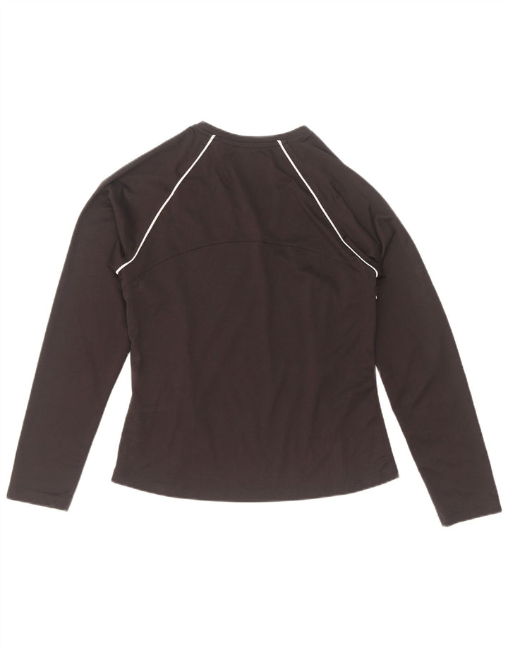 Reebok Camiseta de manga larga para mujer UK 40 Mediano Negro Poliéster