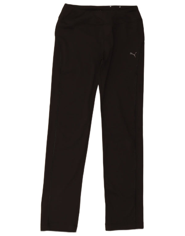 Puma Pantalones de chándal para mujer UK 12 Medium Negro Poliéster