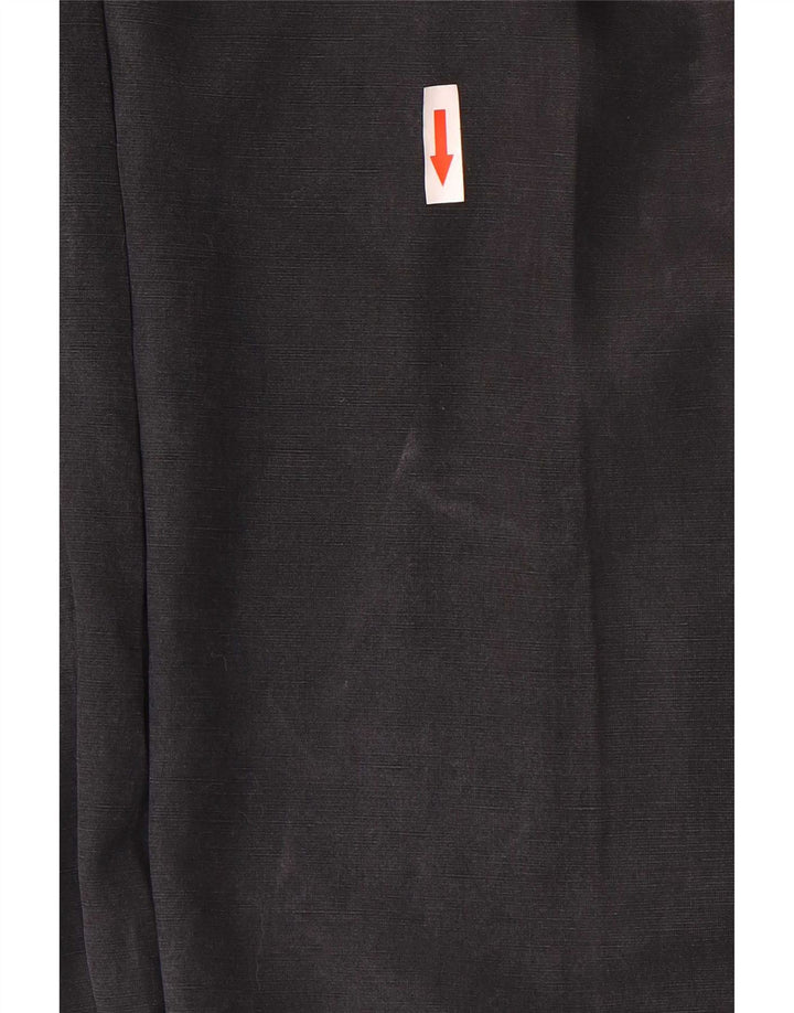 Marks & Spencer Pantalón de traje con pinzas para hombre W42 L33 Lyocell azul marino