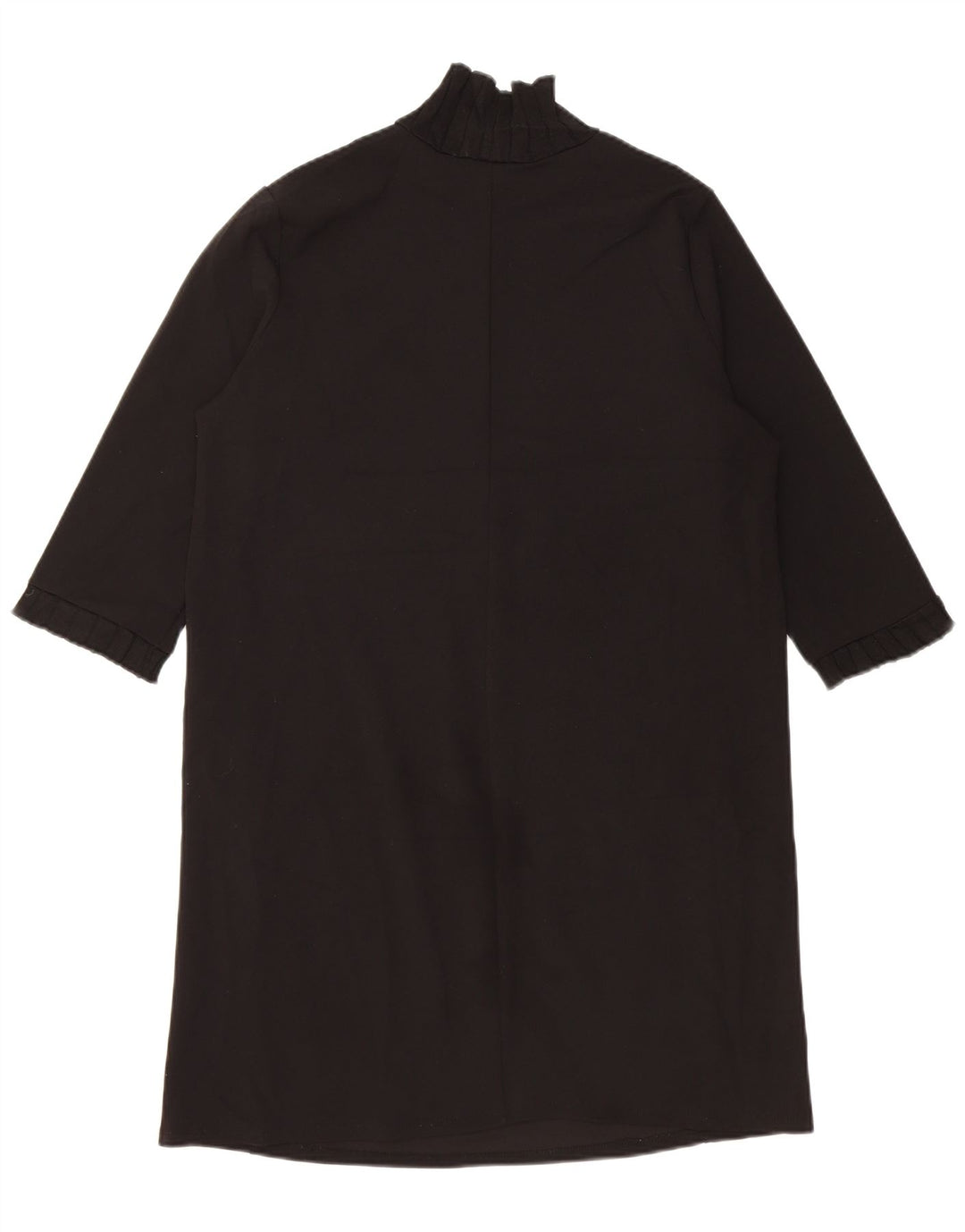 Zara Vestido recto de manga 3/4 para mujer UK 44 Mediano Negro