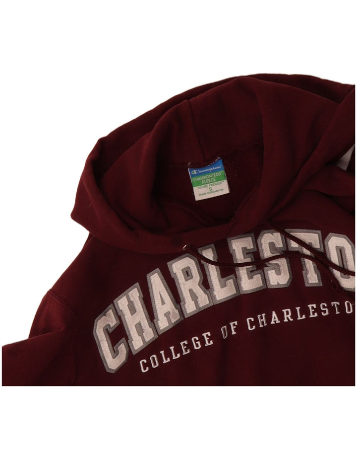 CHAMPION Hombre Charleston Graphic Sudadera con capucha Jumper Small Borgoña Algodón