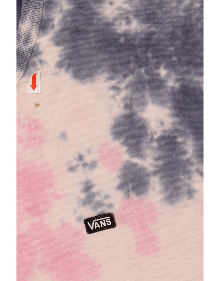 VANS Camiseta Hombre Top XL Rosa Tie Dye Algodón