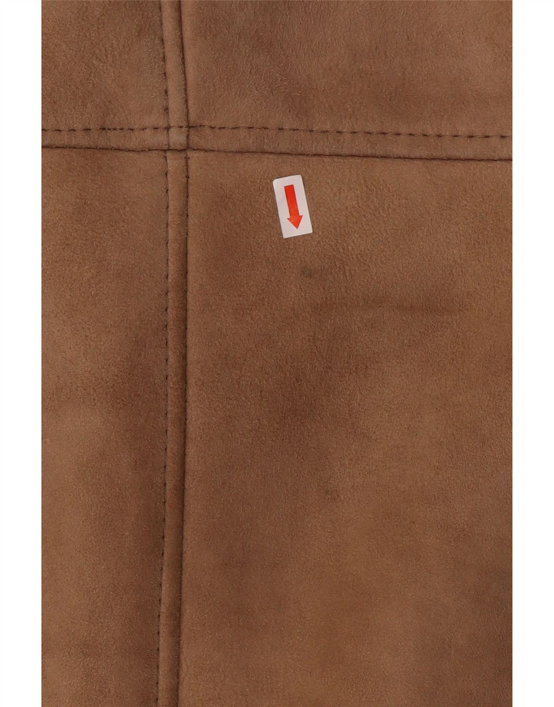 VINTAGE Chaqueta de piel de oveja para hombre IT 50 Piel de oveja marrón grande