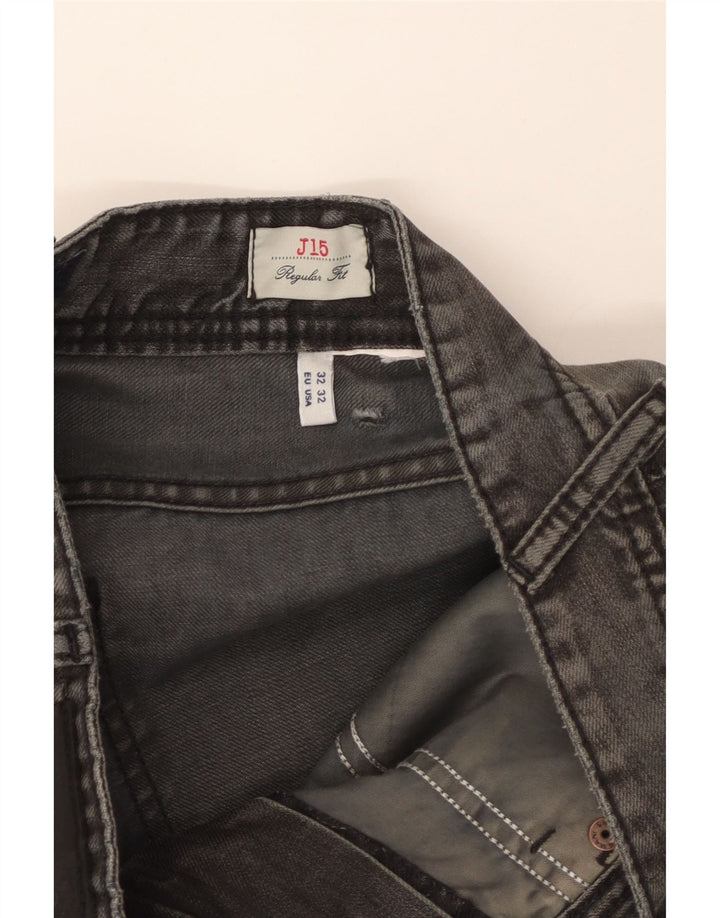 Armani Jeans rectos de corte regular J15 para hombre W32 L27 Gris