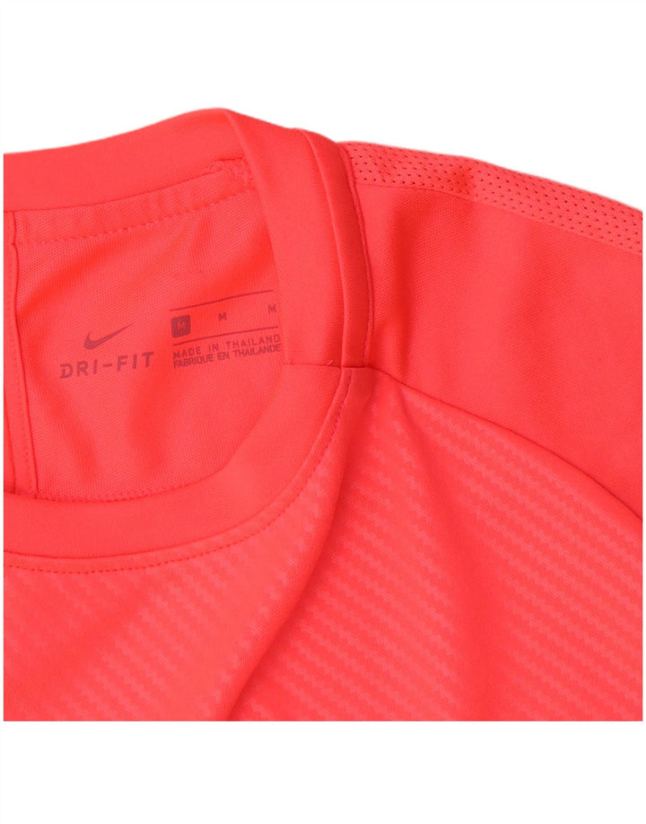 Nike Camiseta Dri Fit Graphic para hombre Top poliéster a rayas rosa medio
