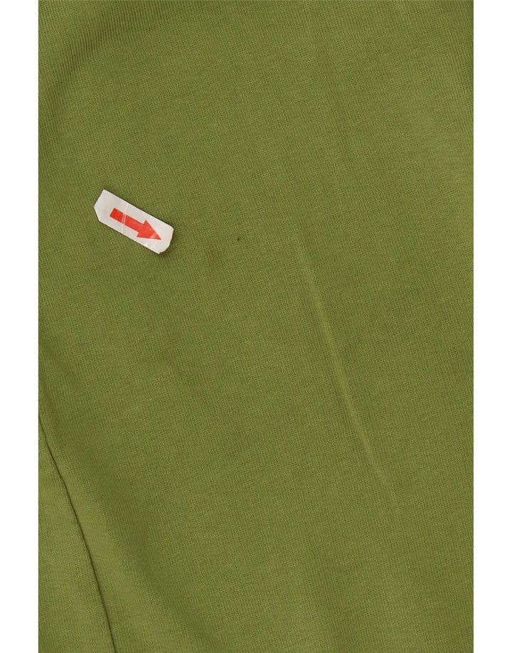 Pantalones cortos deportivos con gráficos Jeep para hombre de algodón verde medio