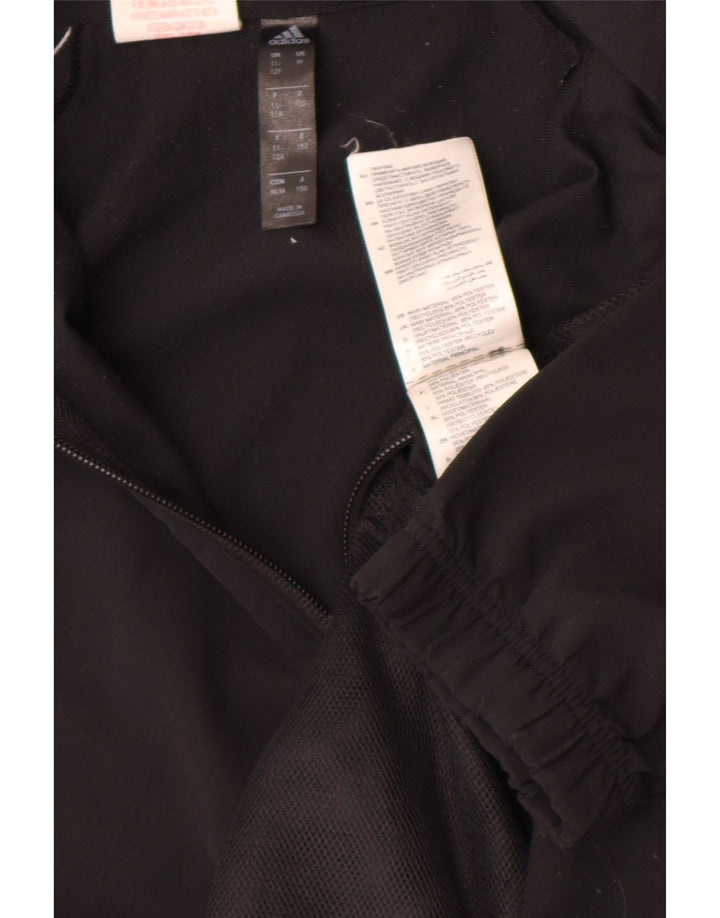 Adidas Chicos Aeroready Chándal Top Chaqueta 11-12 Años Negro Poliéster
