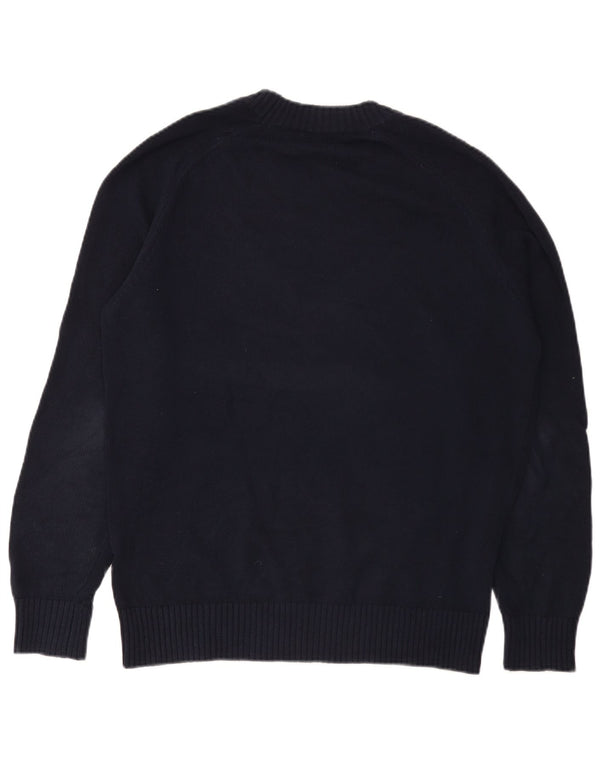 Massimo Dutti Hombre Jersey Cuello Redondo Jersey Medio Azul Marino