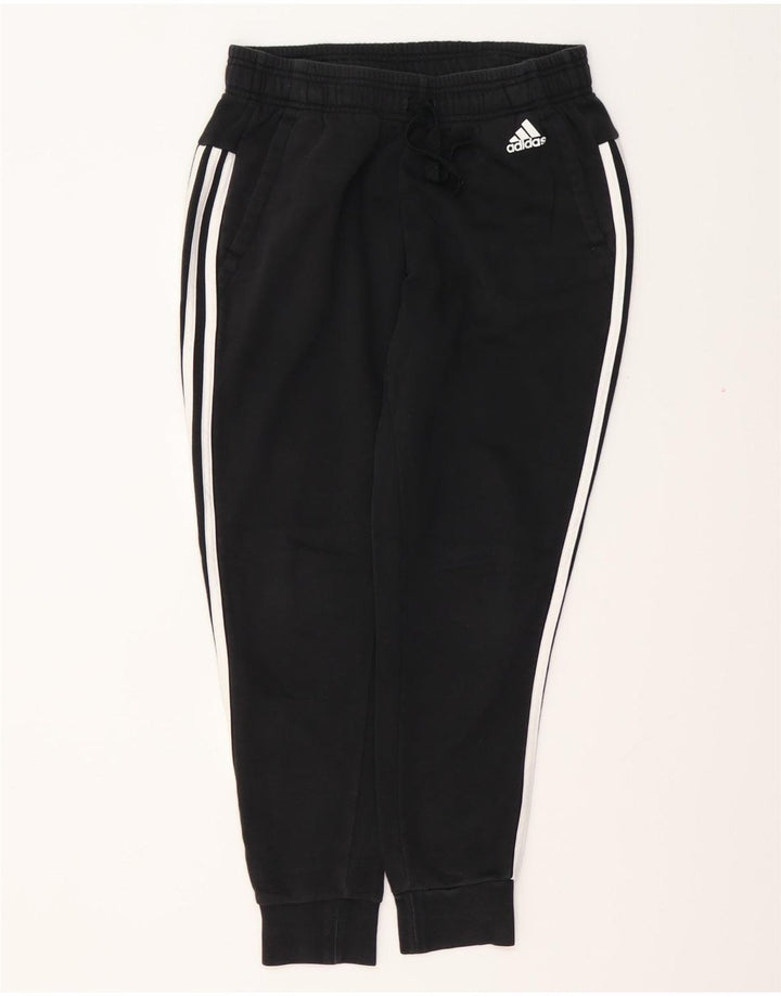 ADIDAS Pantalones de chándal para mujer Joggers UK 8/10 Small Black Cotton