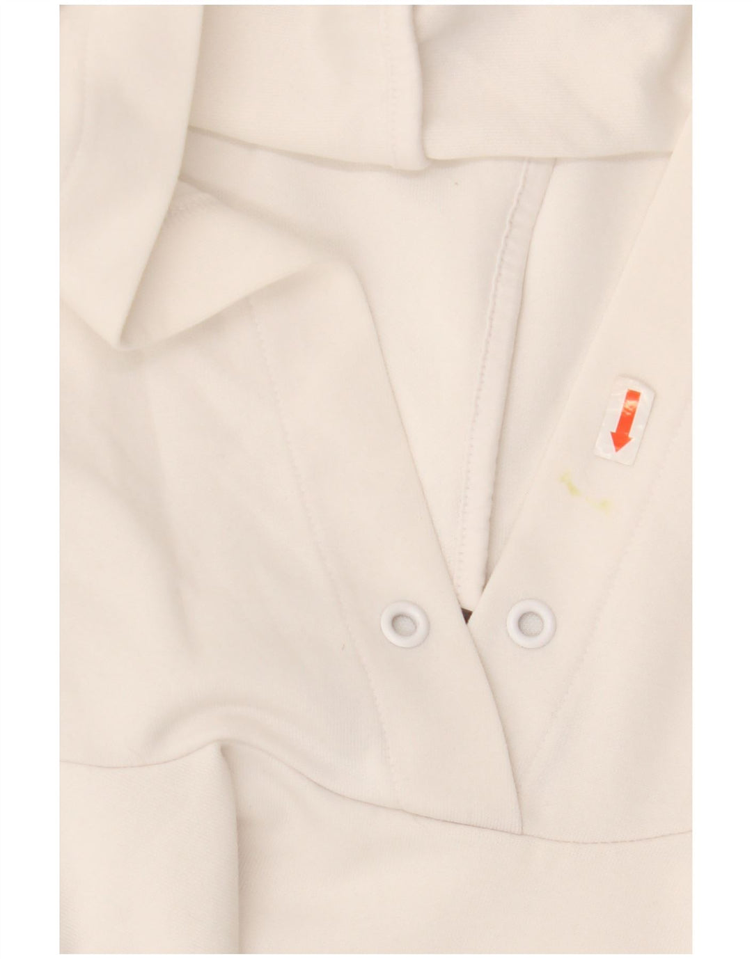 Adidas Sudadera con capucha gráfica para mujer UK 8/10 Small White Poliéster