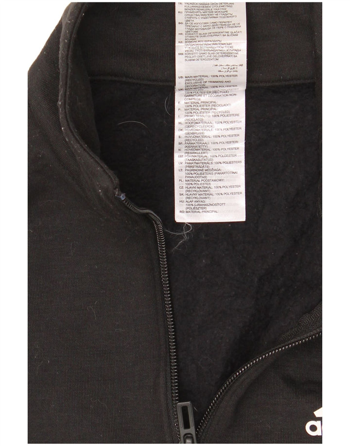 Adidas Mujer Crop Graphic Crop Sudadera Jumper UK 4/6 XS Negro Poliéster