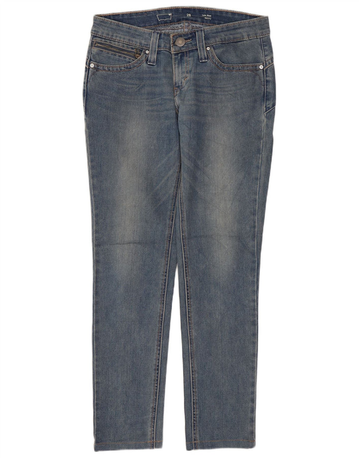 LEVI'S Vaqueros pitillo de cintura baja para mujer W28 L28 Azul