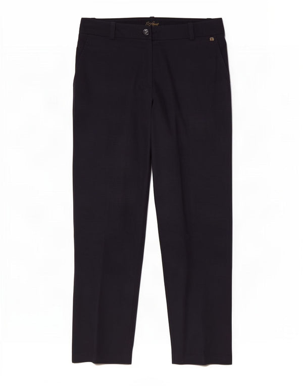 Luisa Spagnoli Pantalones casuales para mujer IT 44 Medium W32 L26 Azul marino