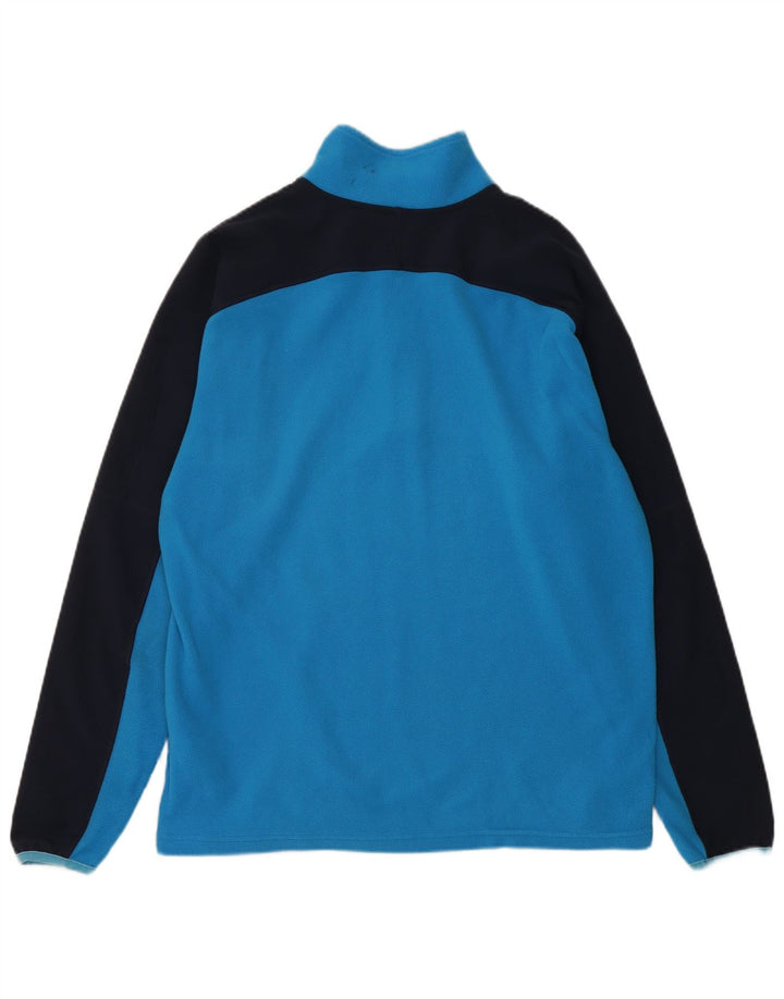 THE NORTH FACE Jersey de forro polar con cuello y cremallera para hombre Azul medio Colorblock