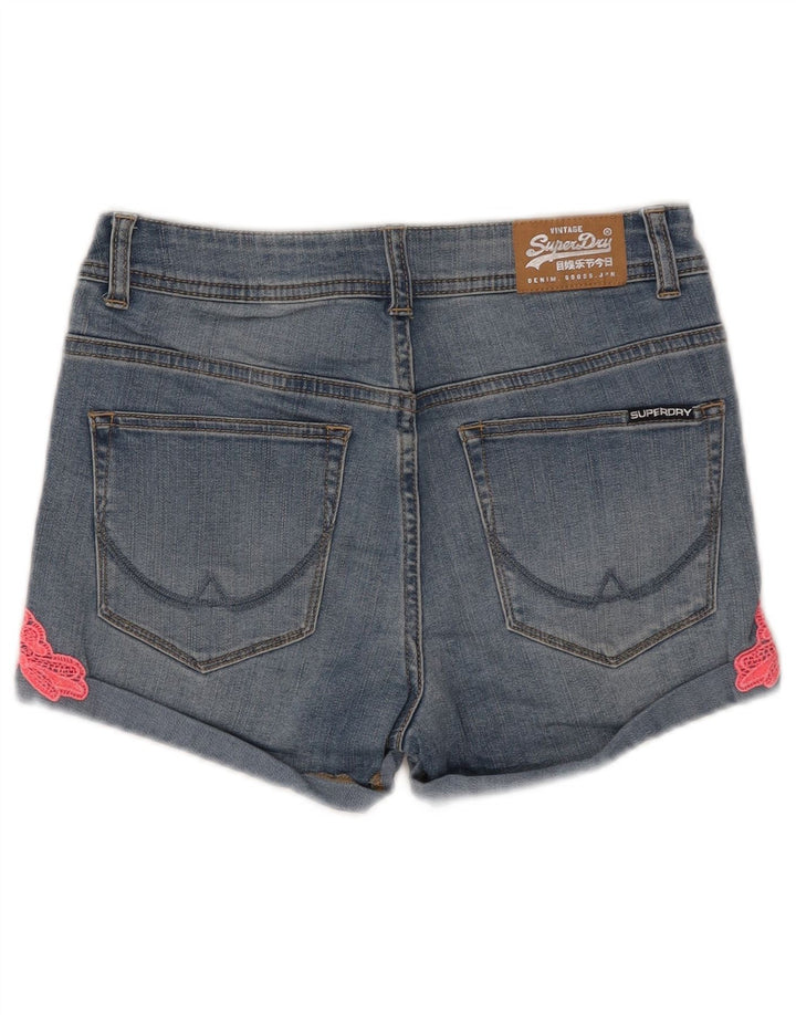 Shorts Vaqueros Mujer SUPERDRY W28 Algodón Azul Medio