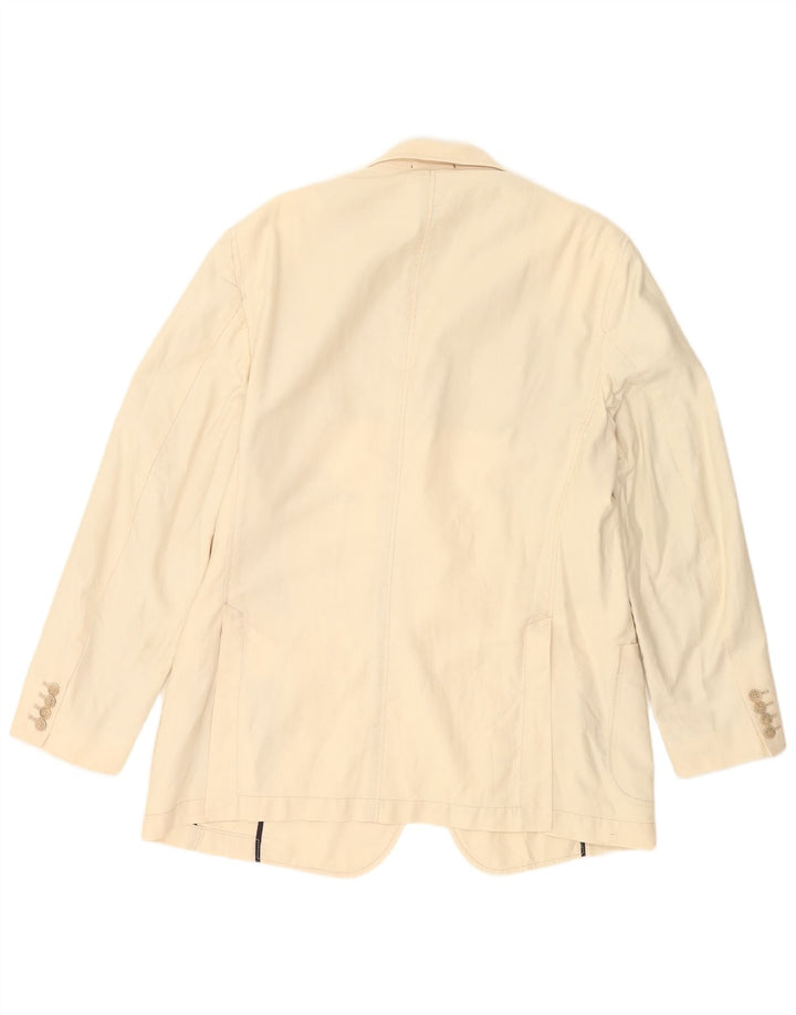 Massimo Dutti Chaqueta Blazer De 2 Botones Hombre EU 56 XL Algodón Beige