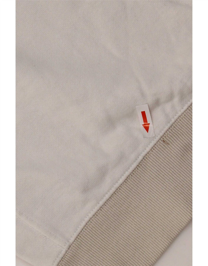 Nike Hombre Sudadera con gráfico tipo jersey de algodón color block mediano en blanco