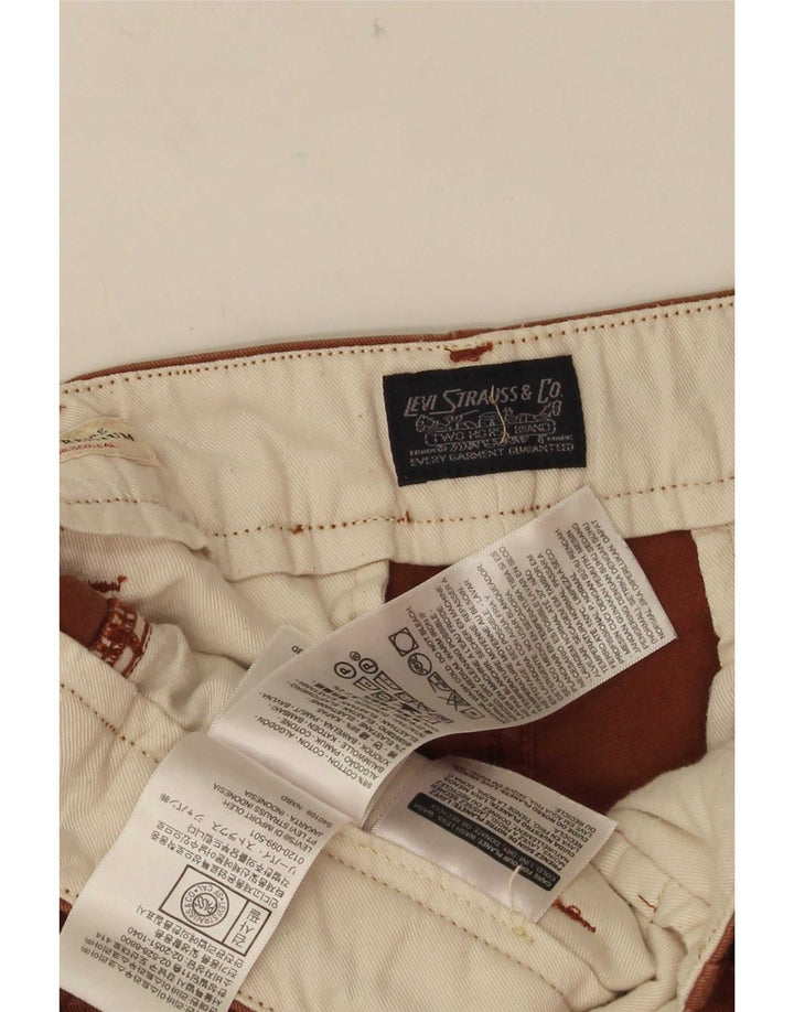 Pantalones cortos chinos Levi's para hombre W29 Algodón marrón medio