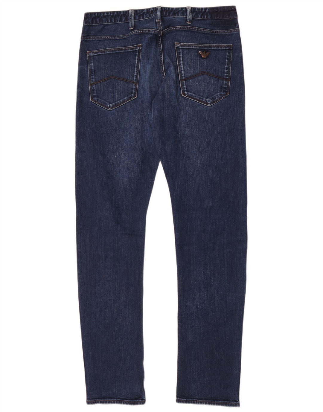 Armani Hombre Vaqueros Slim W32 L32 Algodón Azul Marino
