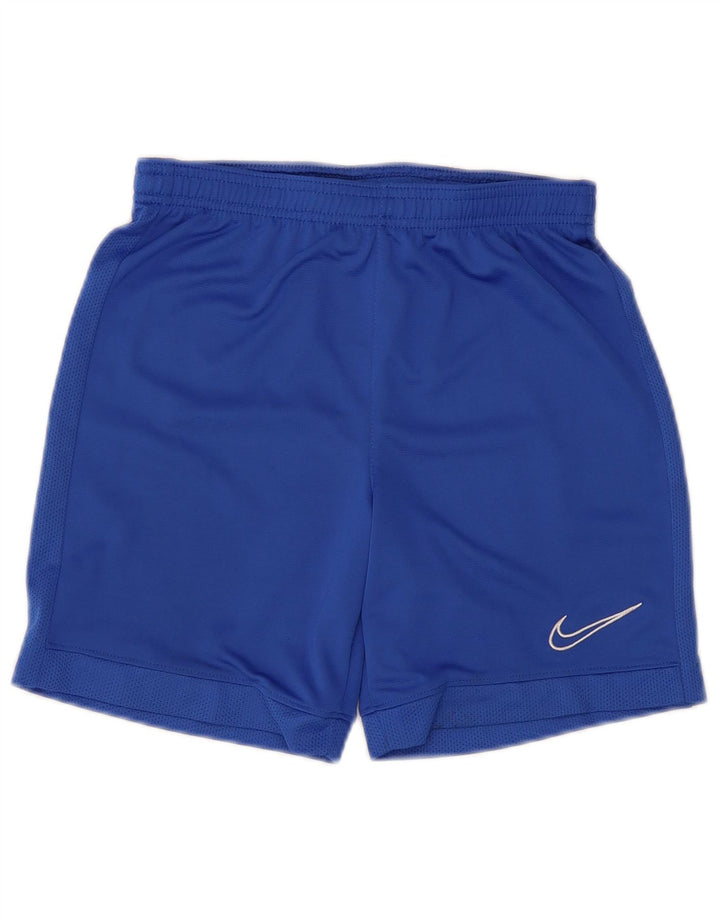 Nike Pantalones cortos deportivos Dri Fit para niños 10-11 años Poliéster azul medio