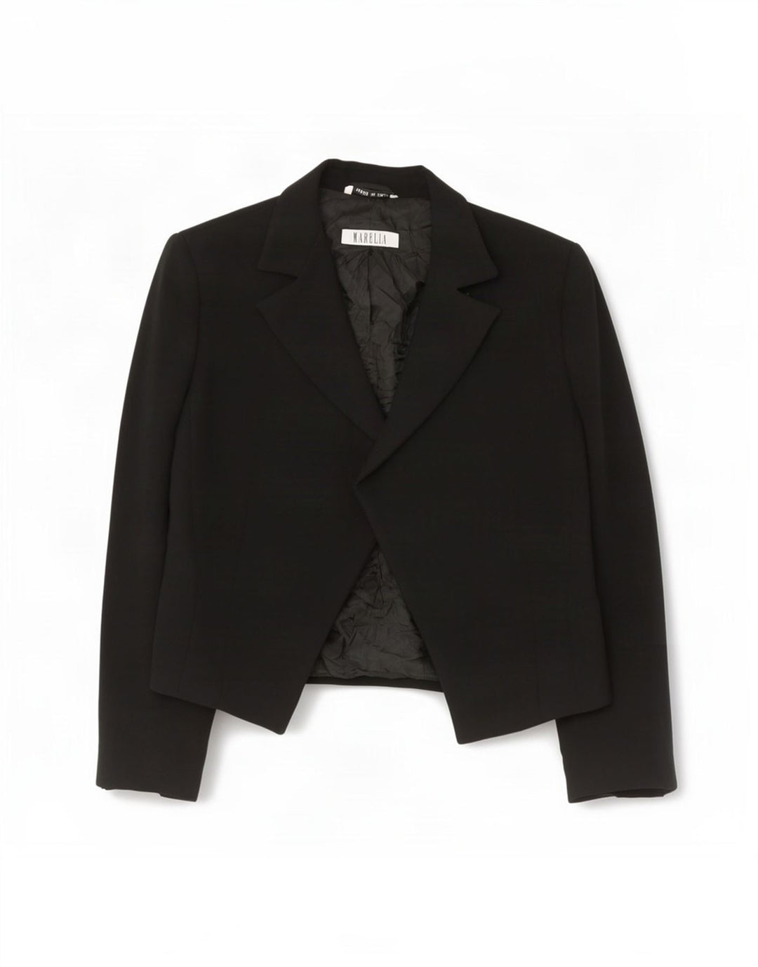 Marella Chaqueta Bolero para Mujer UK 42 Mediana Poliéster Negro