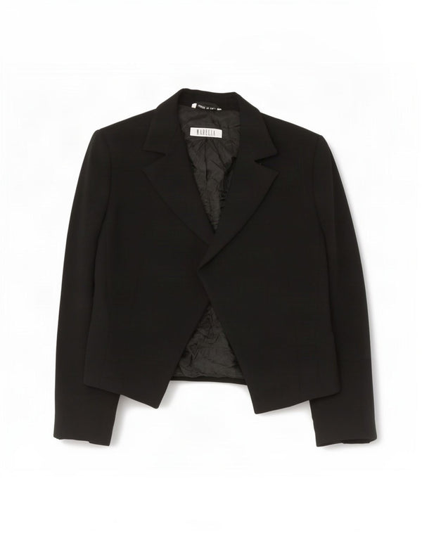Marella Chaqueta Bolero para Mujer UK 42 Mediana Poliéster Negro