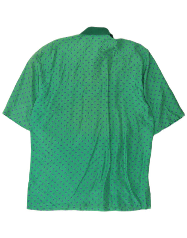 Otto Kern Blusa de manga corta para mujer US 3 XS verde lunares