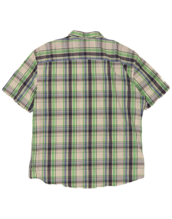 Ecko Unlimited Camisa De Manga Corta Para Hombre 2XL Algodón A Cuadros Verde