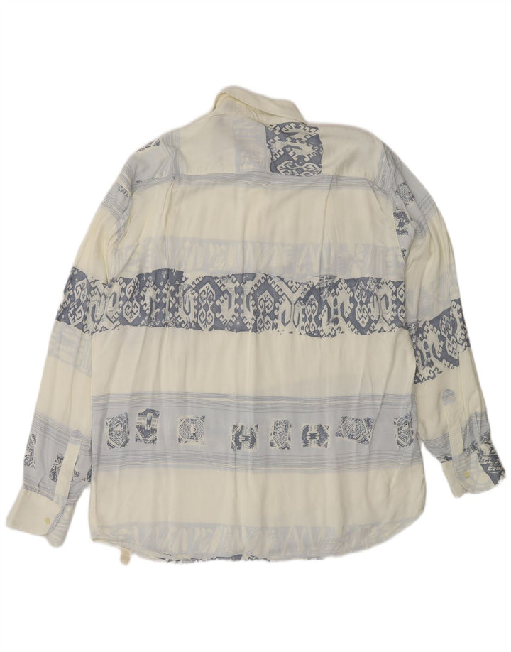 Camisa Fitzroy Hombre XL Viscosa Paisley Azul