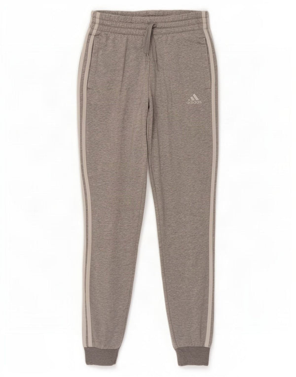 Adidas Mujer Chándal Pantalones Joggers UK 4/6 XS Gris Algodón