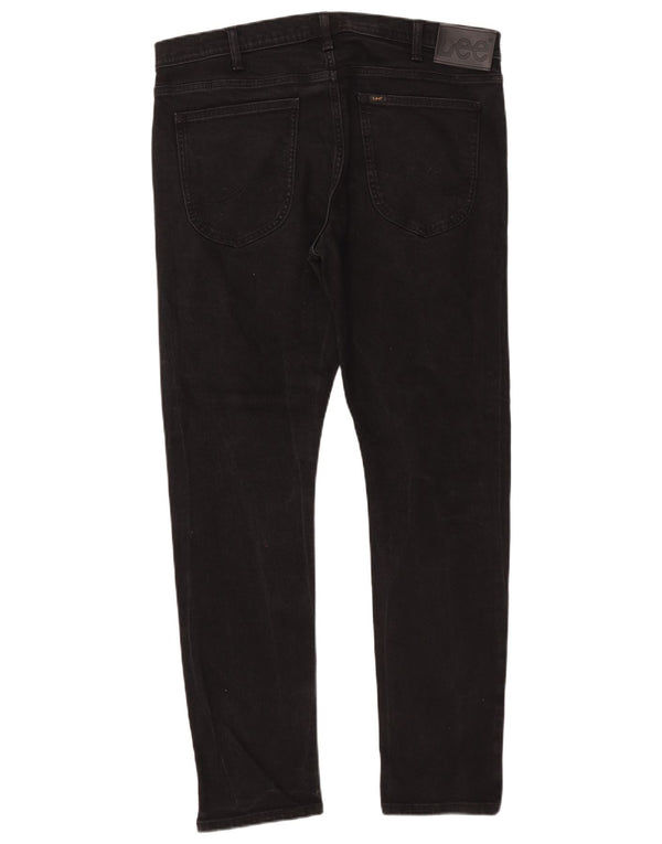 Lee Mens Luke Tapered Slim Jeans W36 L32 Algodón Negro