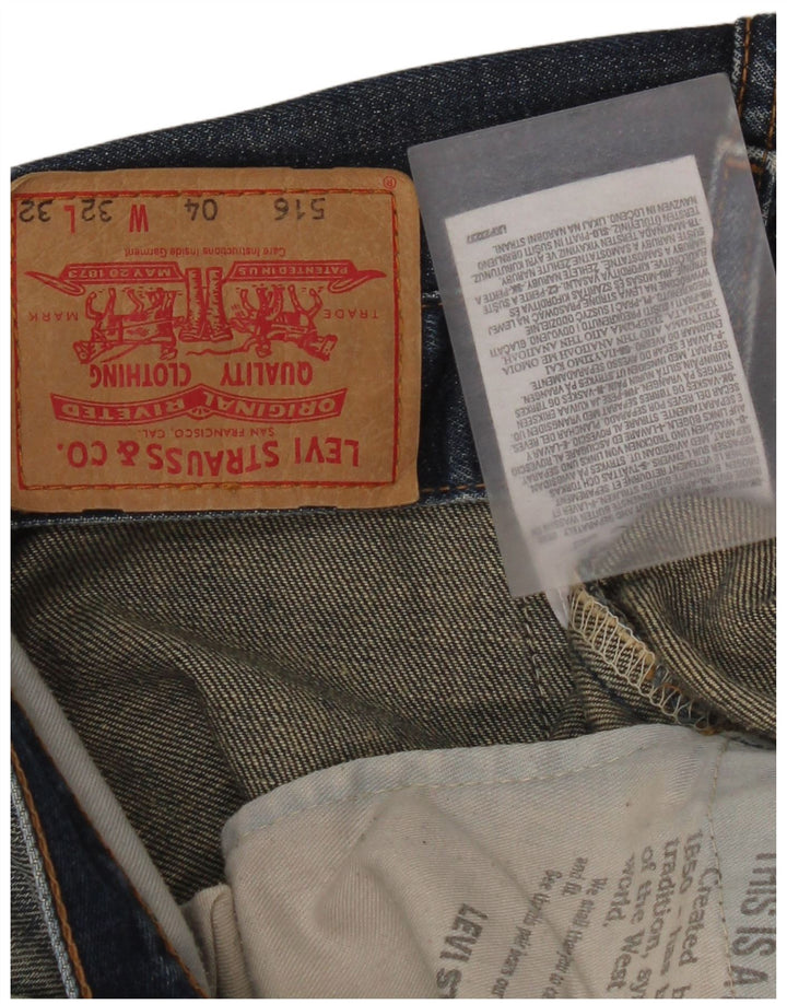 Vaqueros Levi's Mujer 516 Acampanados W32 L32 Algodón Azul