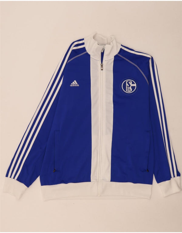 Adidas Hombre Chándal Top Chaqueta Grande Azul Colorblock Poliéster