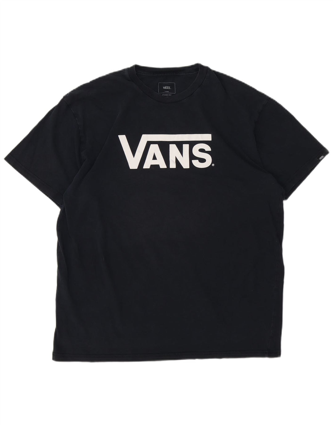 VANS Camiseta gráfica de ajuste clásico para hombre Top grande de algodón azul marino