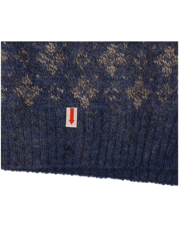 Umberto Severi Jersey tipo polo para hombre IT 52 Large Blue Floral