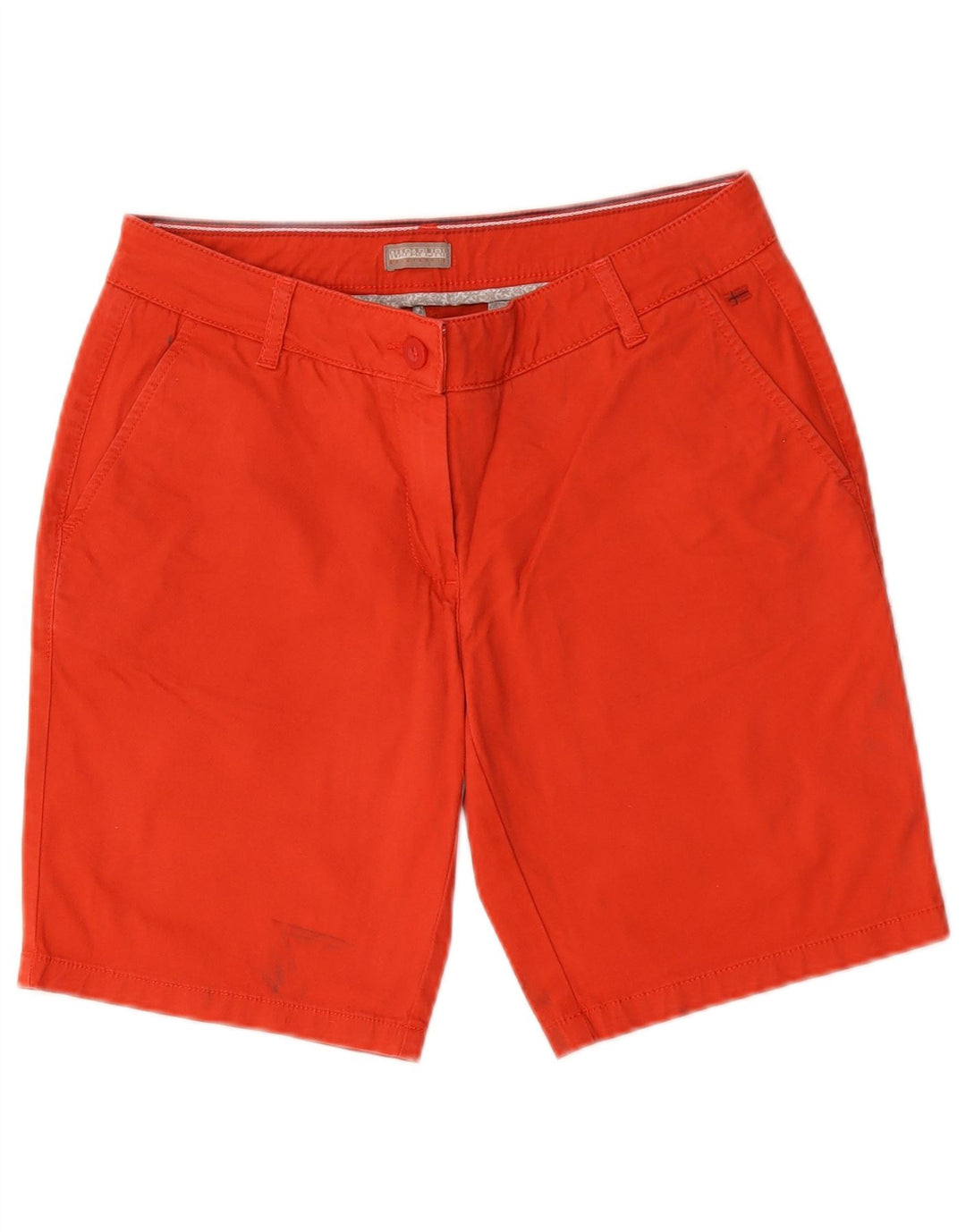 Shorts Chinos Napapijri Geographic Mujer W30 Poliéster Rojo Medio