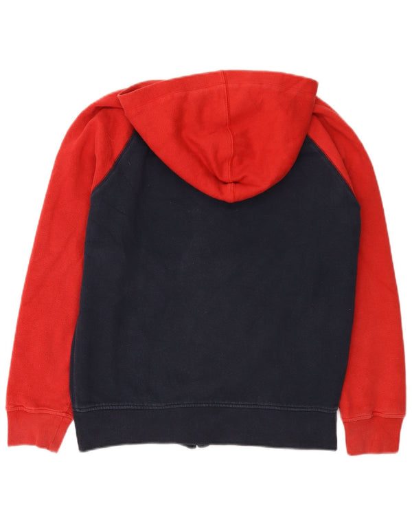 Gap Suéter con capucha y cremallera gráfica para niñas 13-14 años 2XL Azul marino Colorblock