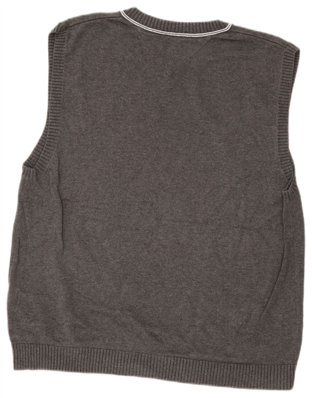 Tommy Hilfiger - Camiseta sin mangas para hombre, talla grande, algodón gris