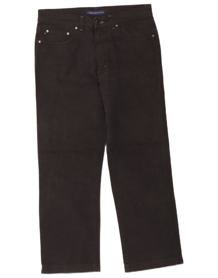 Vaqueros Trussardi Hombre Cropped W36 L26 Algodón Negro