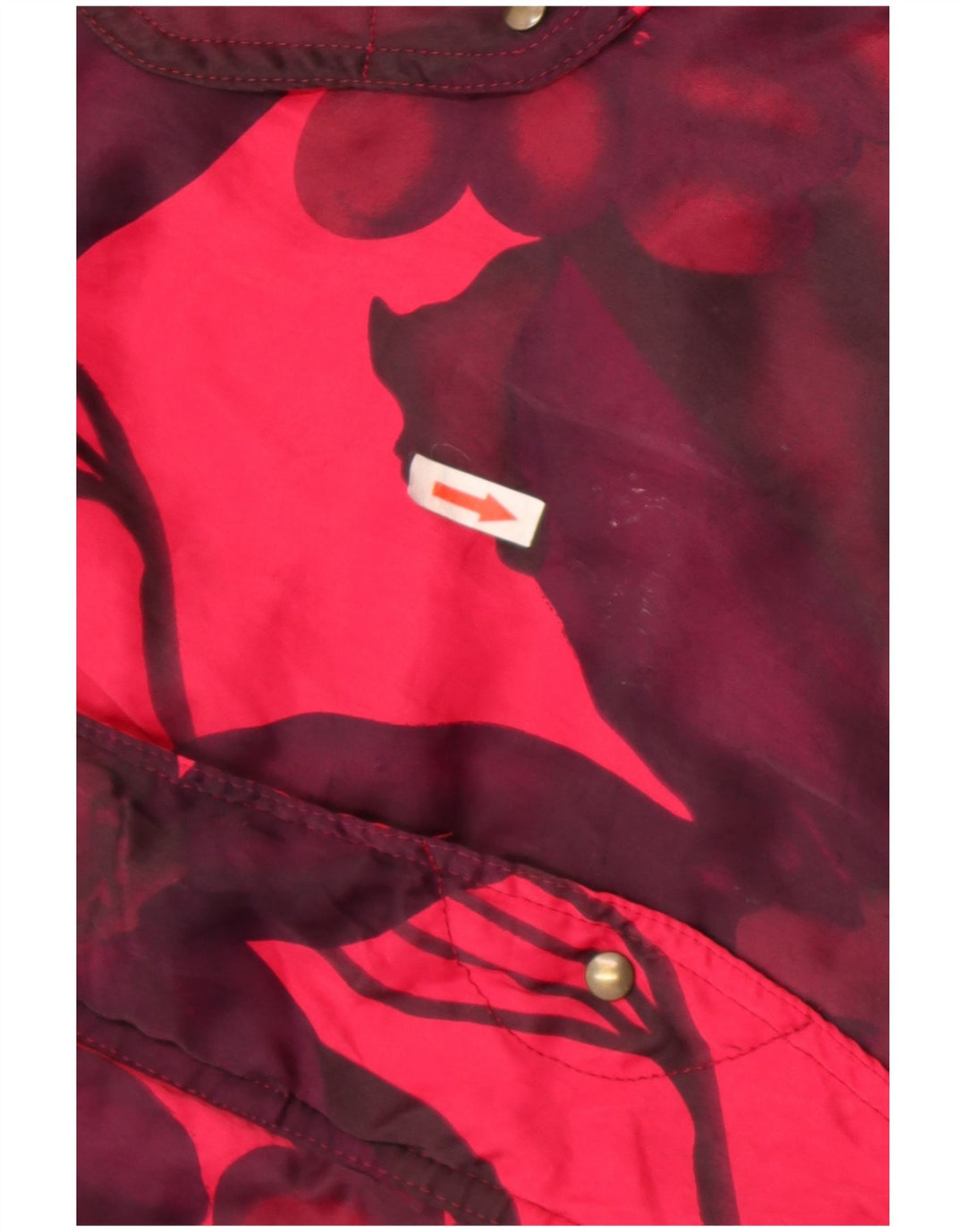 Belfe & Belfe Chaqueta de esquí extragrande para mujer UK 46 Large Pink Floral Nylon
