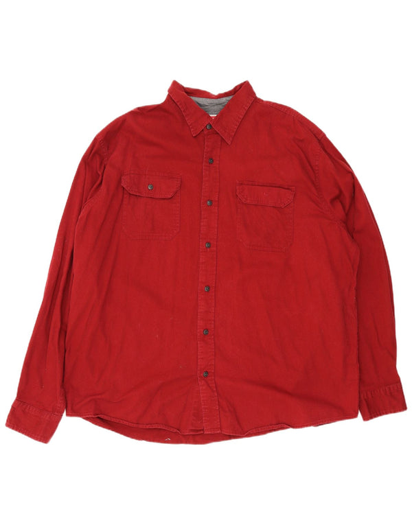 Wrangler Camisa Regular Fit Hombre XL Algodón Rojo