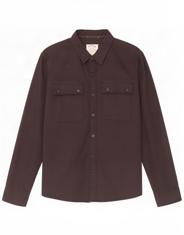 Camisa para hombre Fat Face Grande de algodón negro